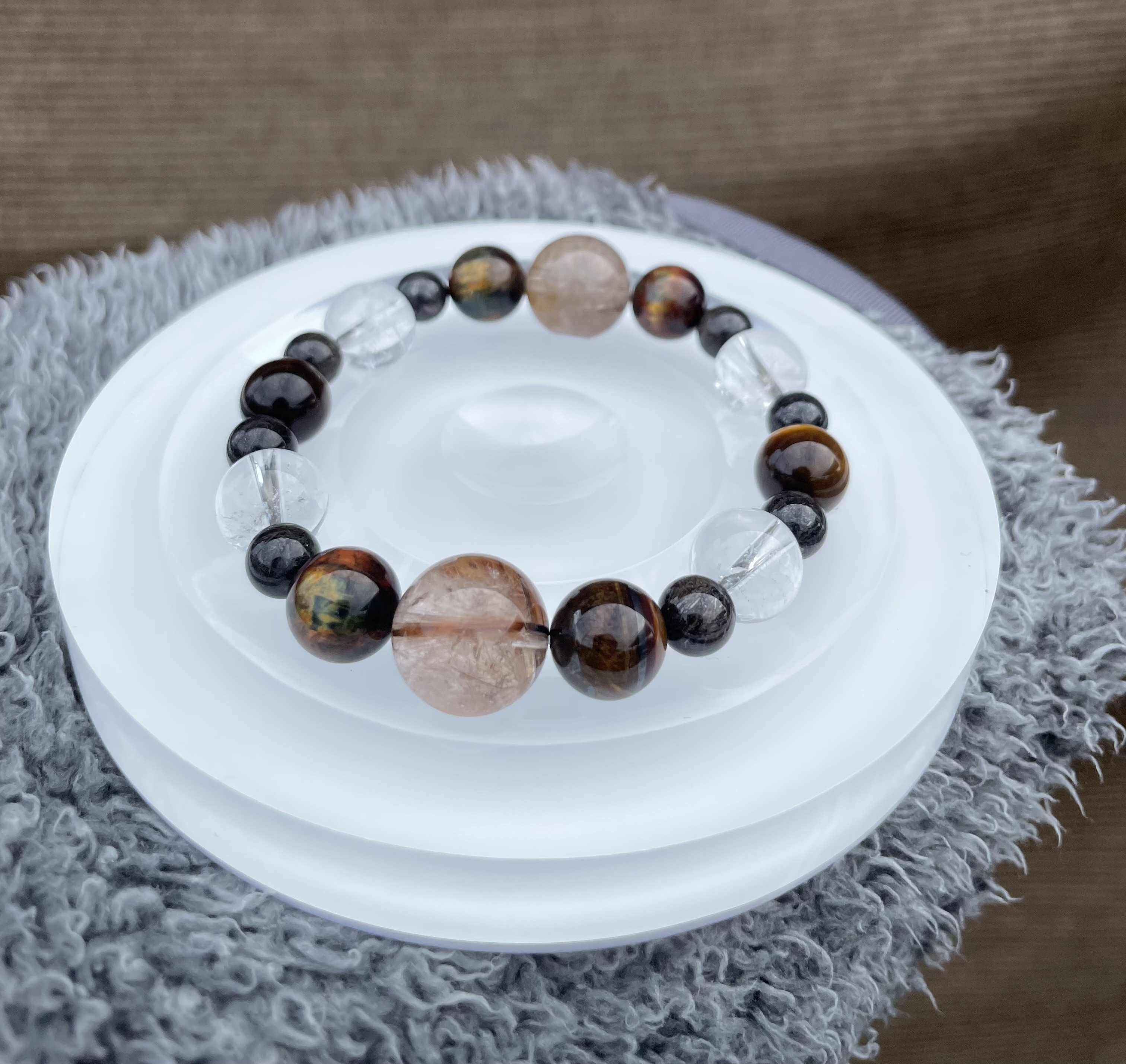 【天然石】タイガールチルブレスレット