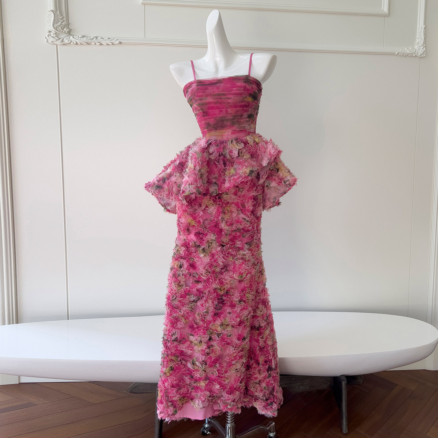 カラードレス パーティードレス ホットピンク 綺麗 プリンセス 誕生日 成人式 パーティー 前撮り お呼ばれ 69445