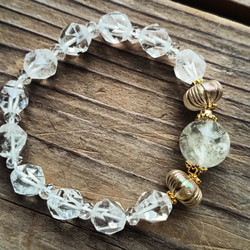 ◇新作2021◇◇マニカラン水晶レッドフラワーファントムのブレスレット