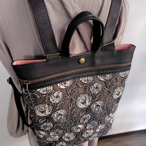 ミナペルホネン/2025rosyロージィーブラウン/牛革A4トートリュック牛革