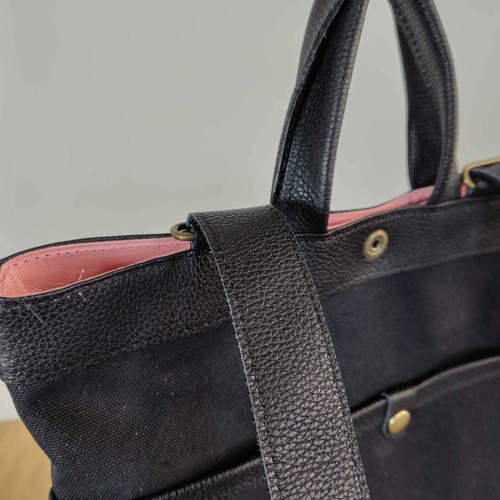 ミナペルホネン/2025rosyロージィーブラウン/牛革A4トートリュック牛革