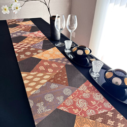 ◼︎C988◼︎高級袋帯 シルバー テーブルランナー(〜260cm) その他