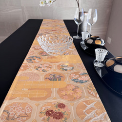 ◼︎C988◼︎高級袋帯 シルバー テーブルランナー(〜260cm) その他