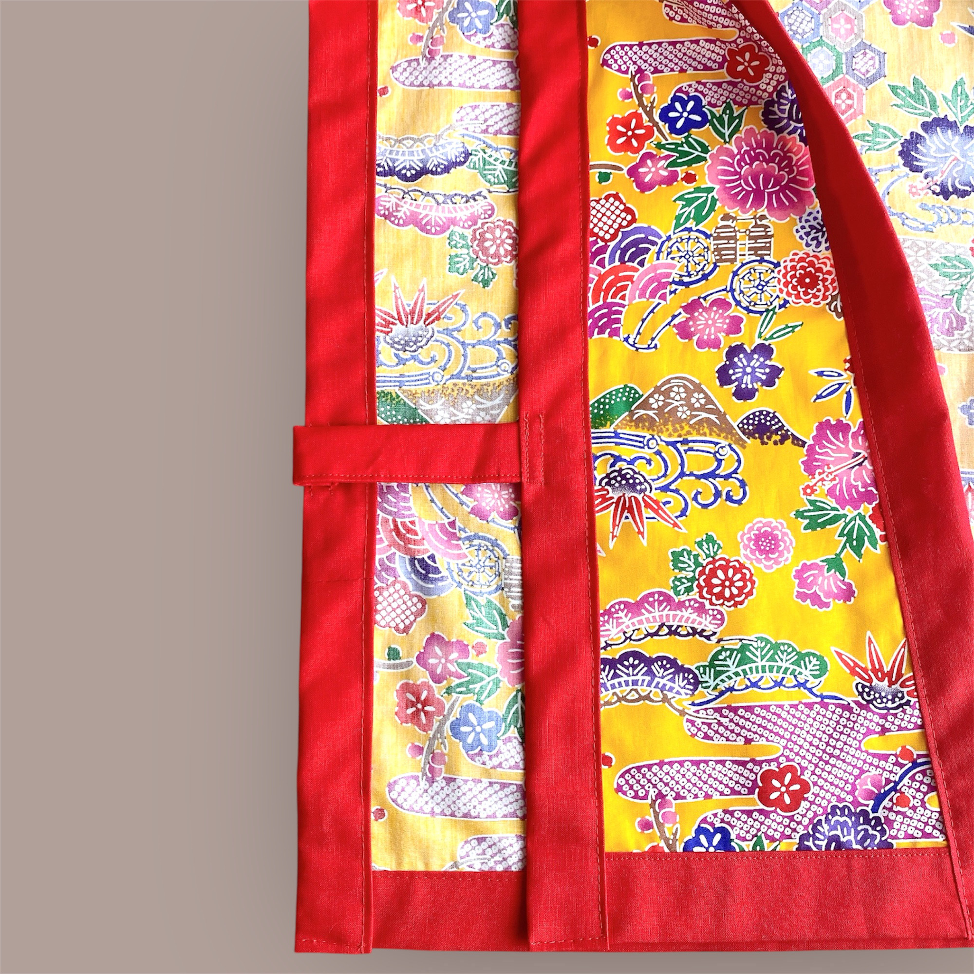 【受注生産・110サイズ】子ども用エイサー衣装 打ち掛け 単品  紅型柄