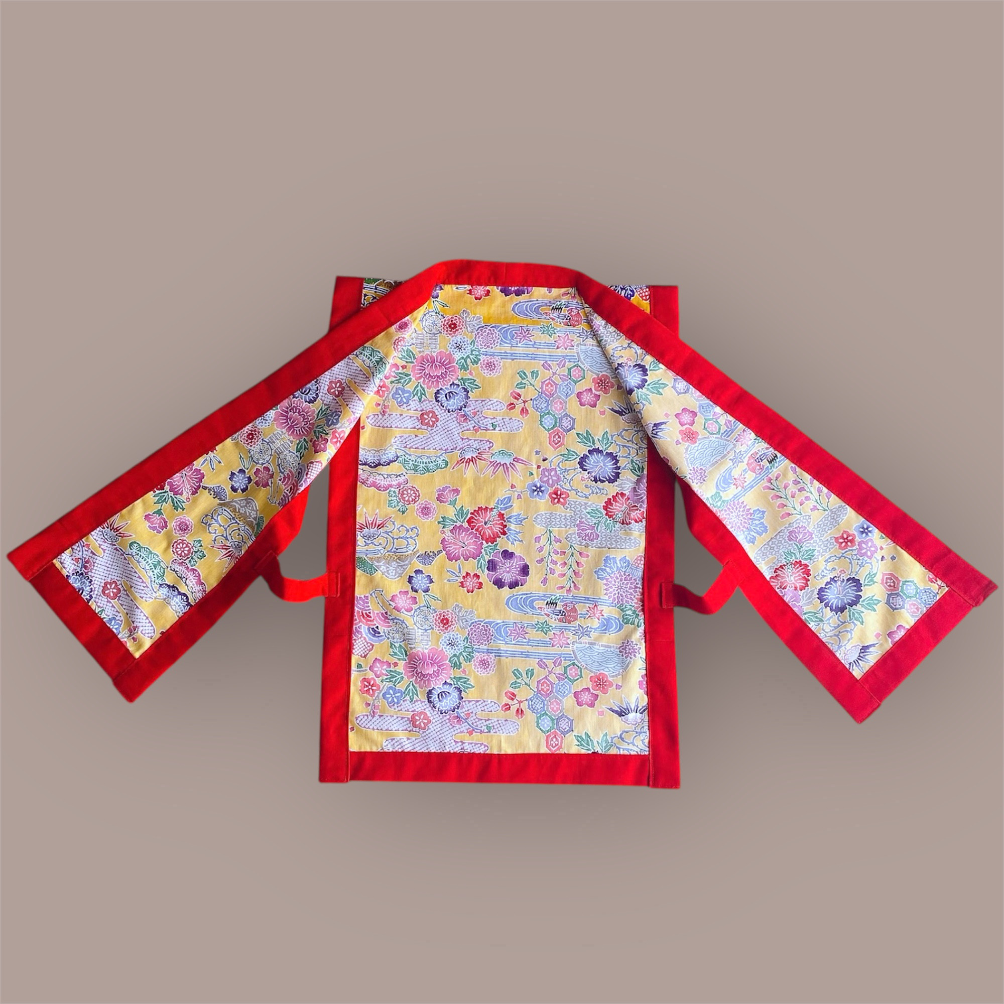 【受注生産・110サイズ】子ども用エイサー衣装 打ち掛け 単品  紅型柄