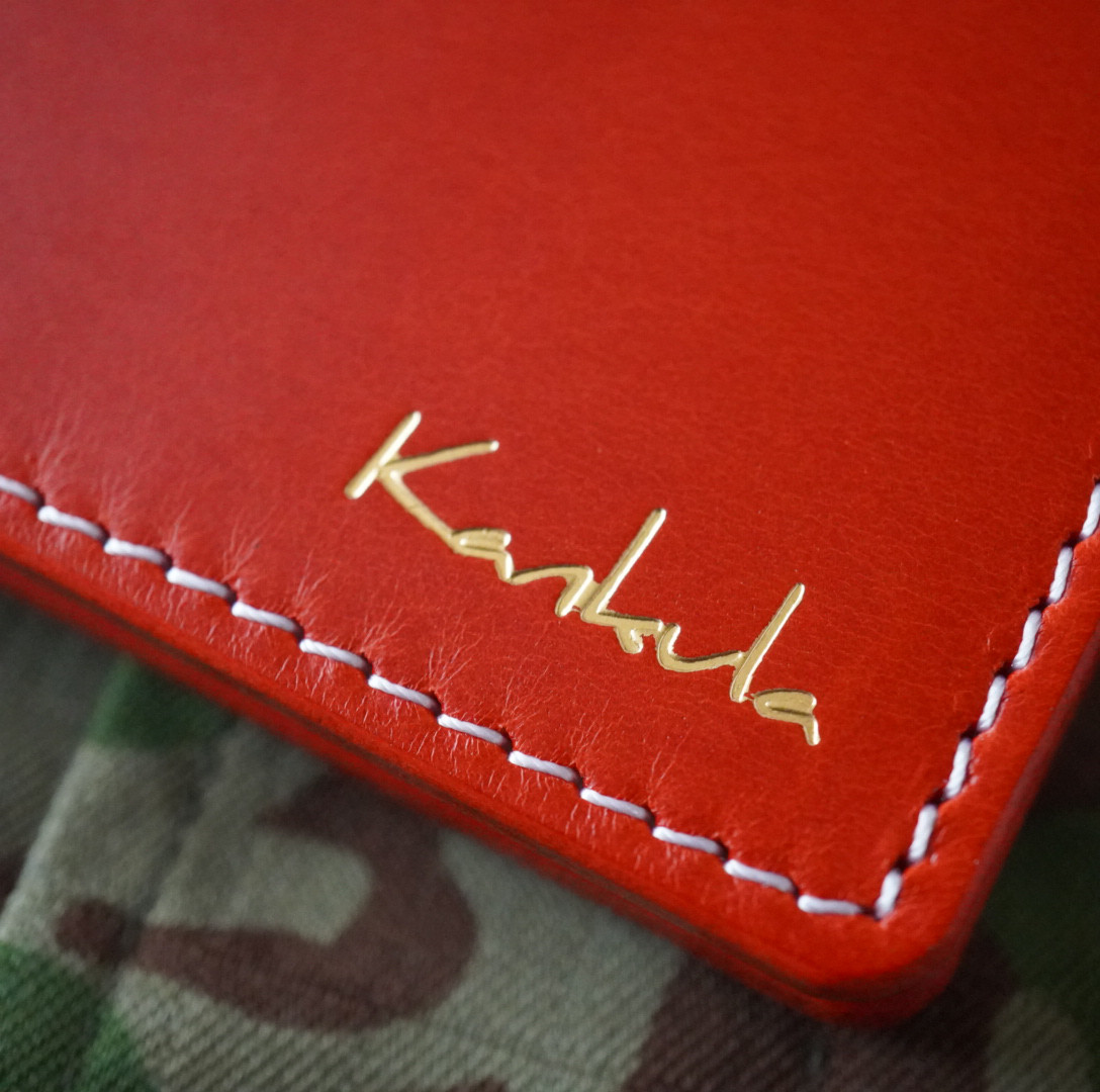 自衛官用の身分証ケース　ブッテーロ　レッド　mbc-02