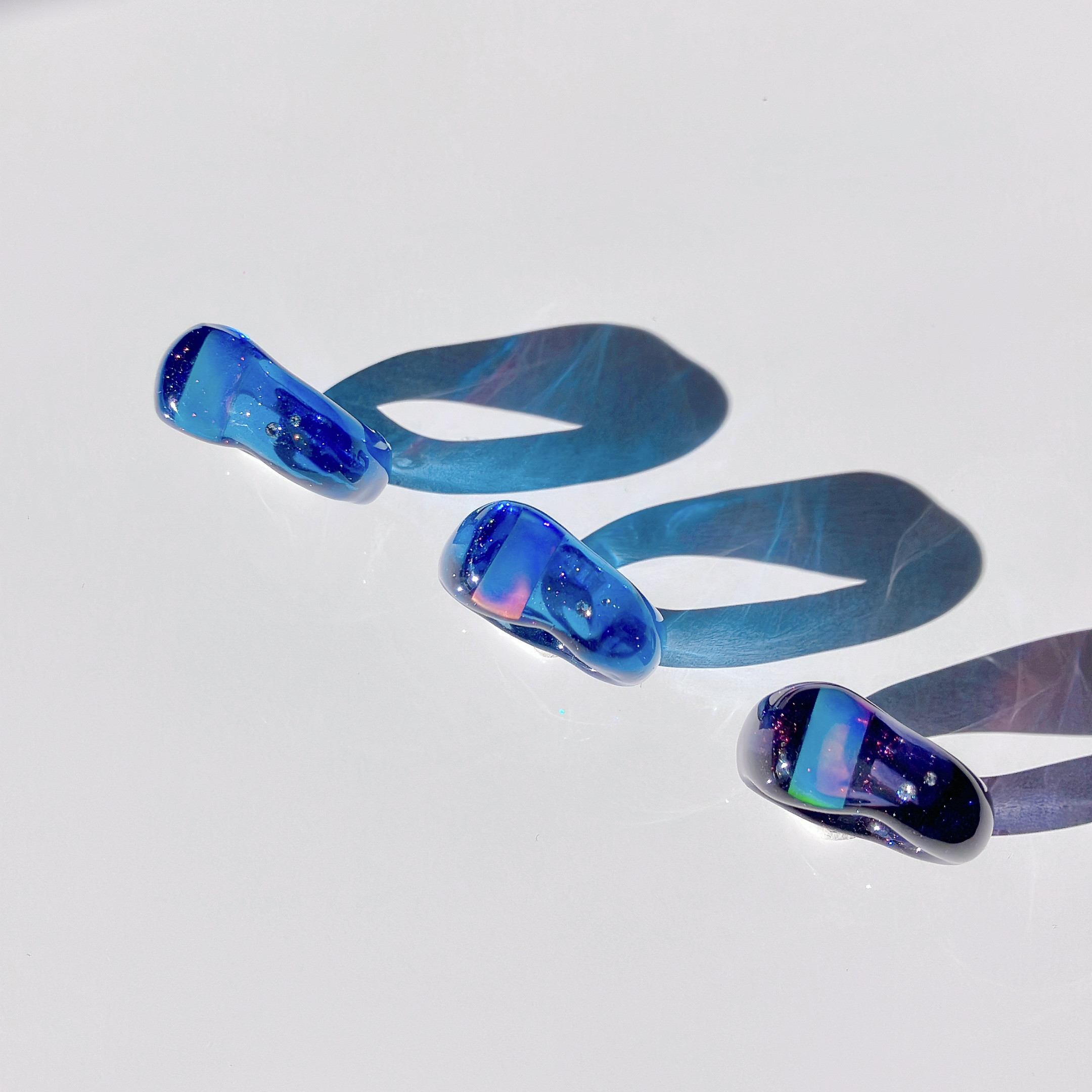 （星空）ハイブリッドオパールのリング｜クリアブルー｜今月の一点もの