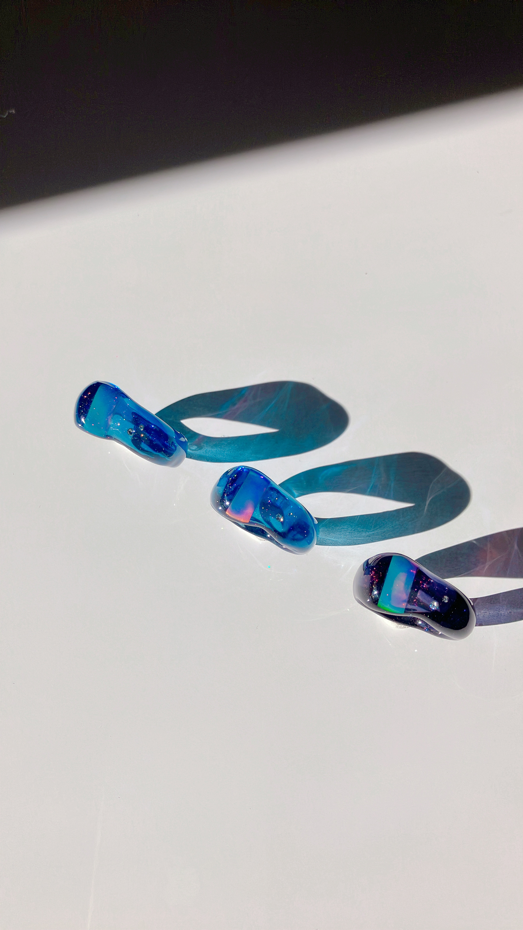 （星空）ハイブリッドオパールのリング｜クリアブルー｜今月の一点もの