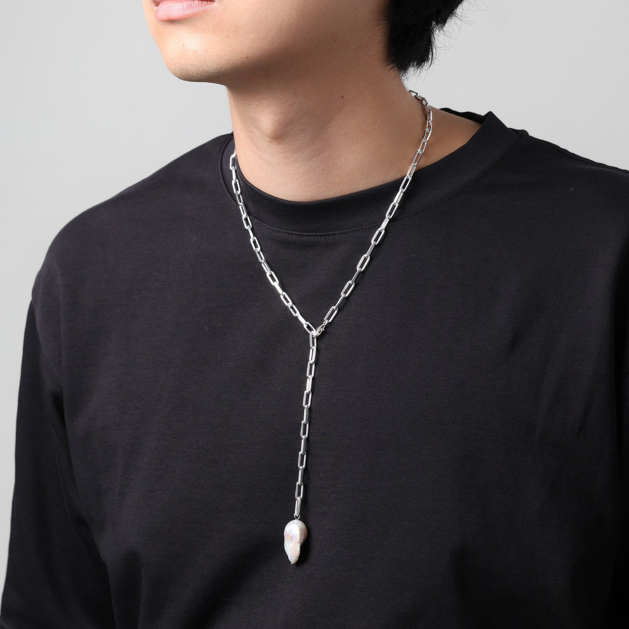 freshwater pearl necklace 淡水パール Y字ネックレス