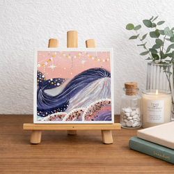 サンセットのミニアート原画｜小さなインテリアアート｜キャンバス作品
