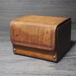 コンパクトなレザーデッキケース 本革 牛革 名刺入れ・カードケース