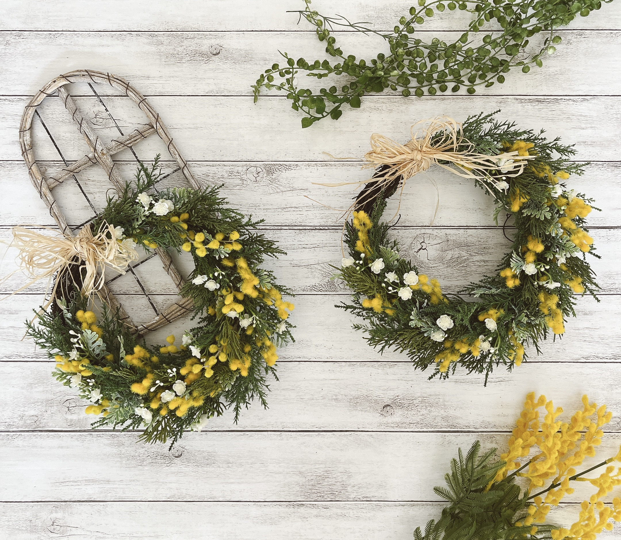 ミモザリース  [壁を傷つけない安心設計] 春色新作2026