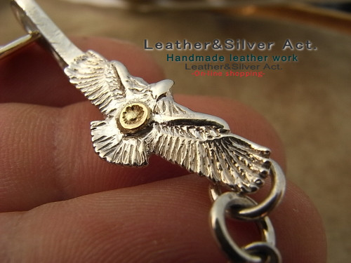 イーグル　シルバーチェーン　シルバー925.ゴールド(k18)オリジナルチェーン　シルバーチェーンネックレス　SILVE