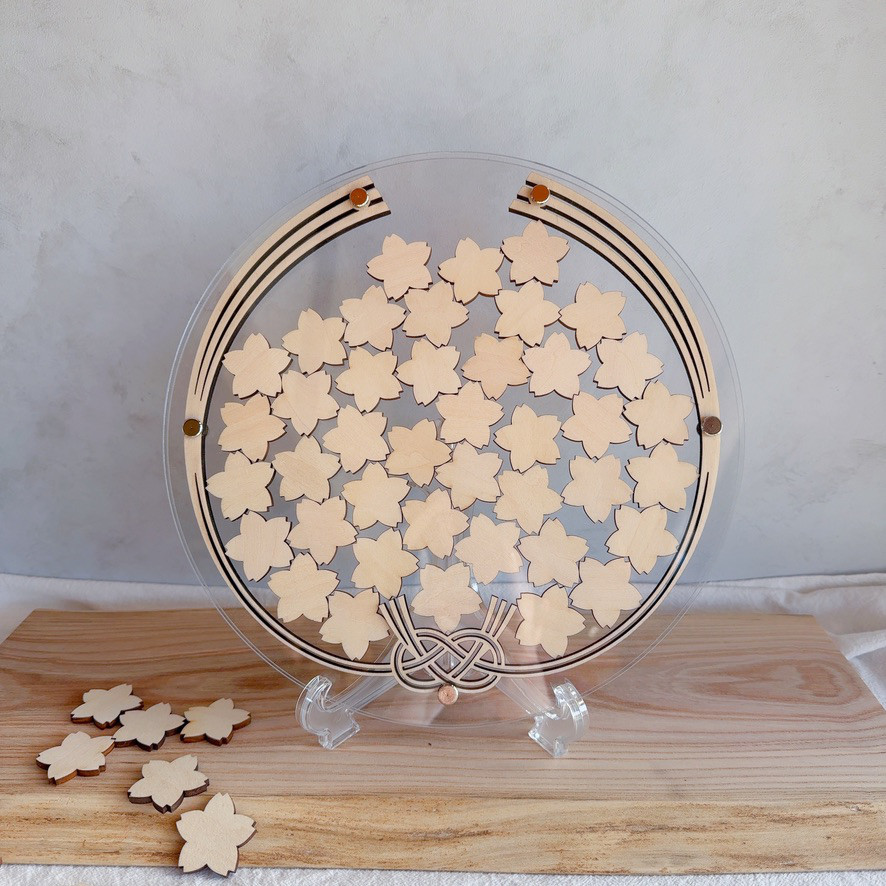 ウェディングドロップス 水引 ｜結婚証明書  ハートドロップス ゲスト参加型 寄せ書き【co18】