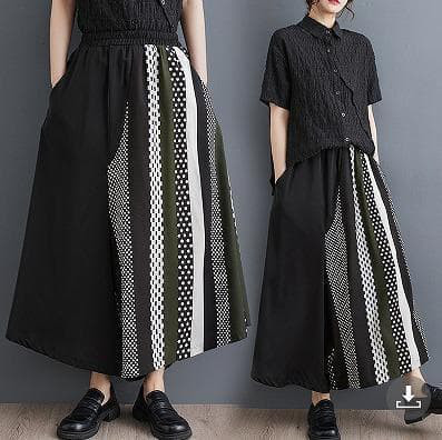 大きいサイズ レディース パンツ　ワイド　ガウチョ春夏 秋 新品