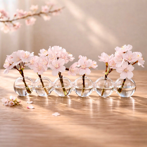 ずっと咲いてる》桜並木のバブルハーモニー/serax社/アーティ