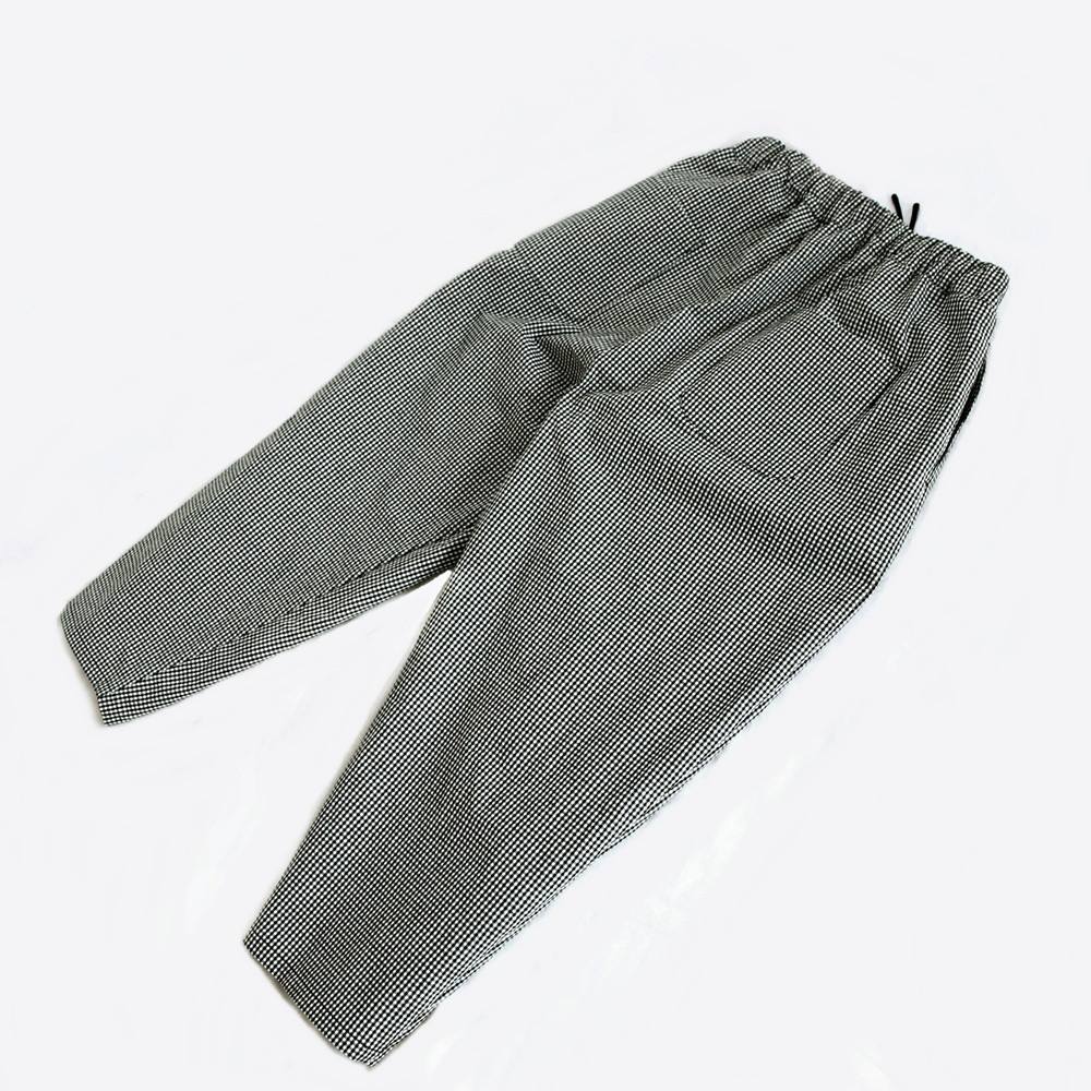 c_o_c_o_r_o　2mmギンガムチェック　バルーンパンツ　リネンコットン（西脇産）