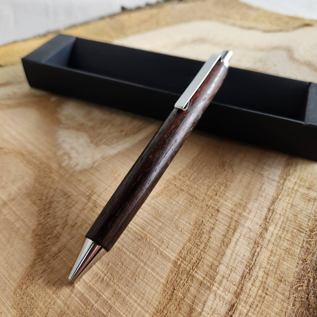 [5h1]本紫檀（ホンシタン）の木軸ペン(スピア）