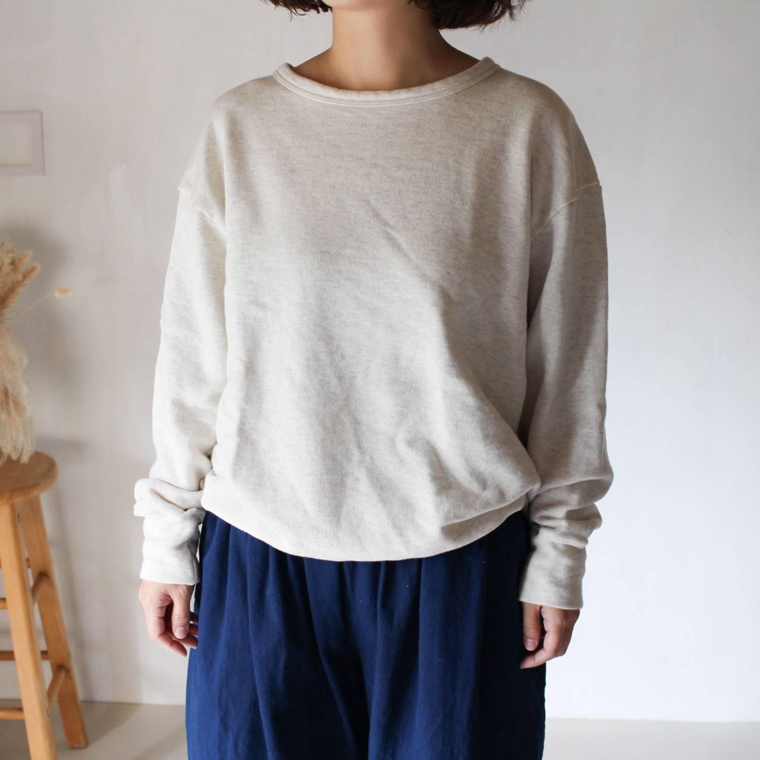 hibi Calm sweat  生成り・オートミールmoku