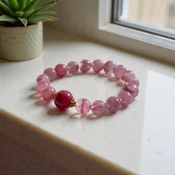 手彫り皇帝龍天珠&NYハーキマーダイヤモンドエレスチャルブレス