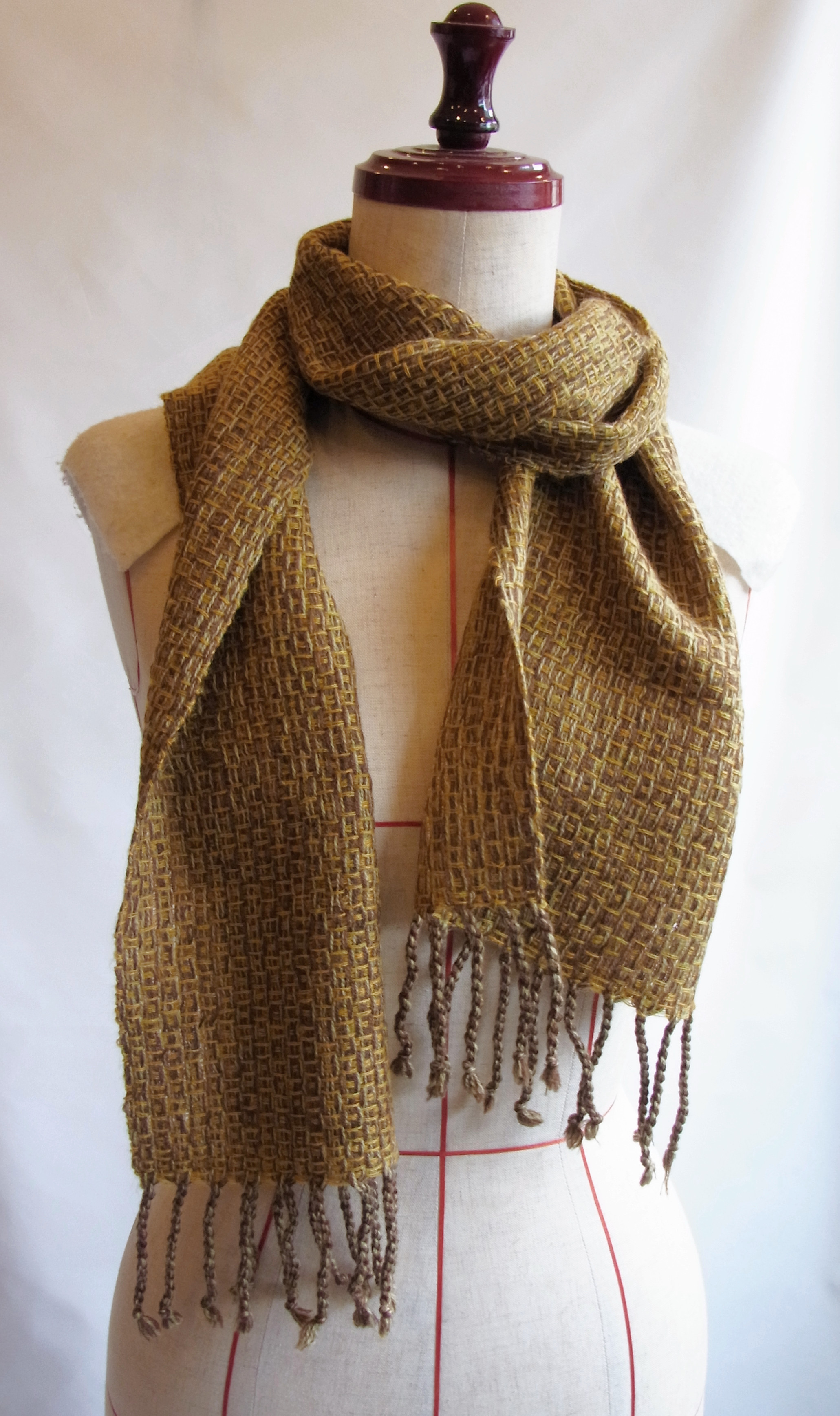 手織りマフラーmini