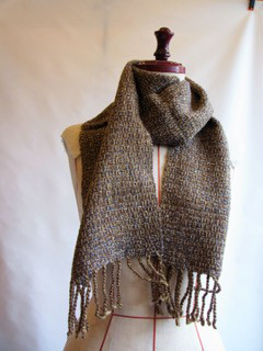 手織りマフラーmini