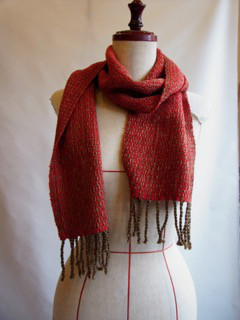 手織りマフラーmini
