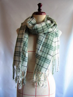 手織りマフラー