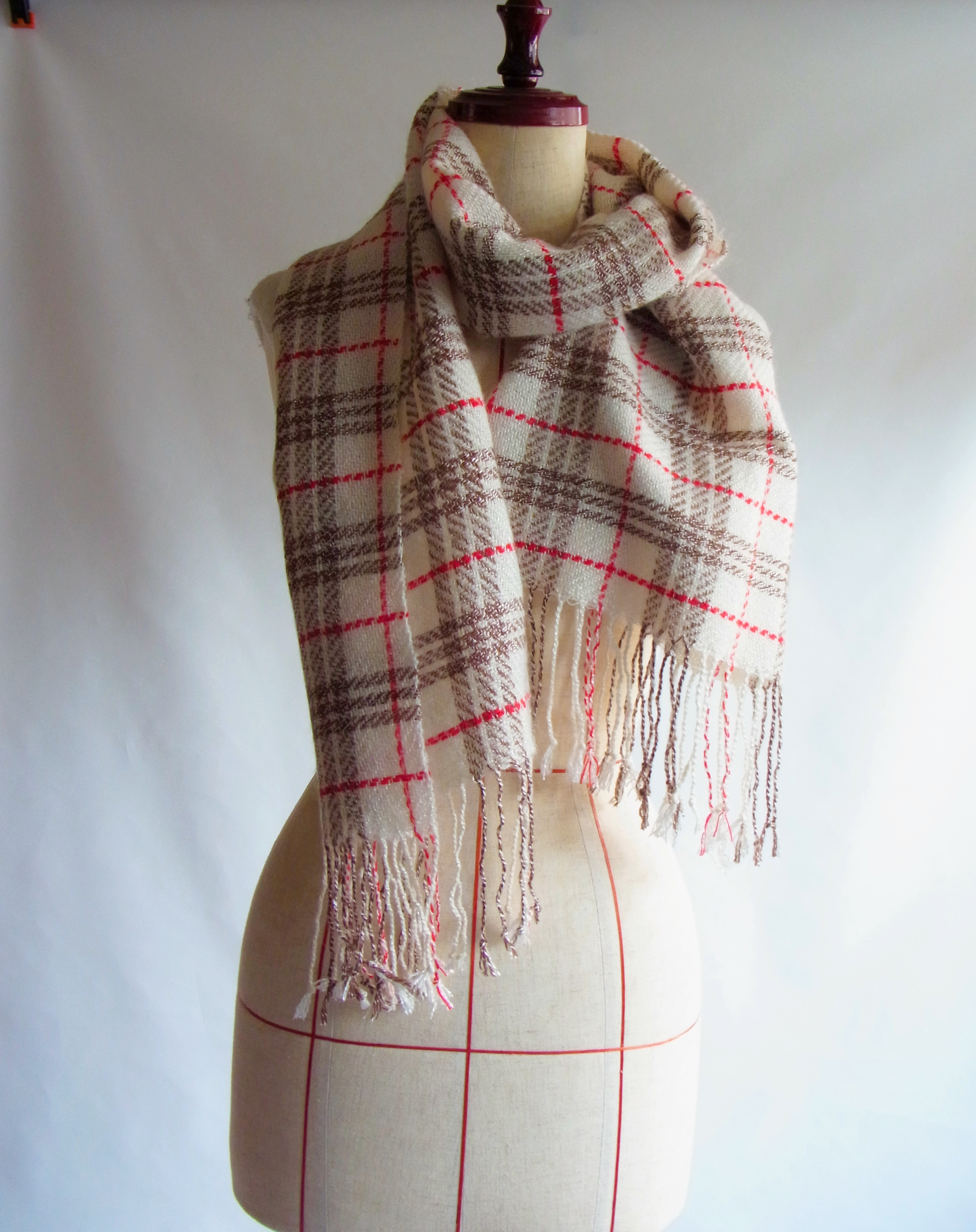 手織りマフラー