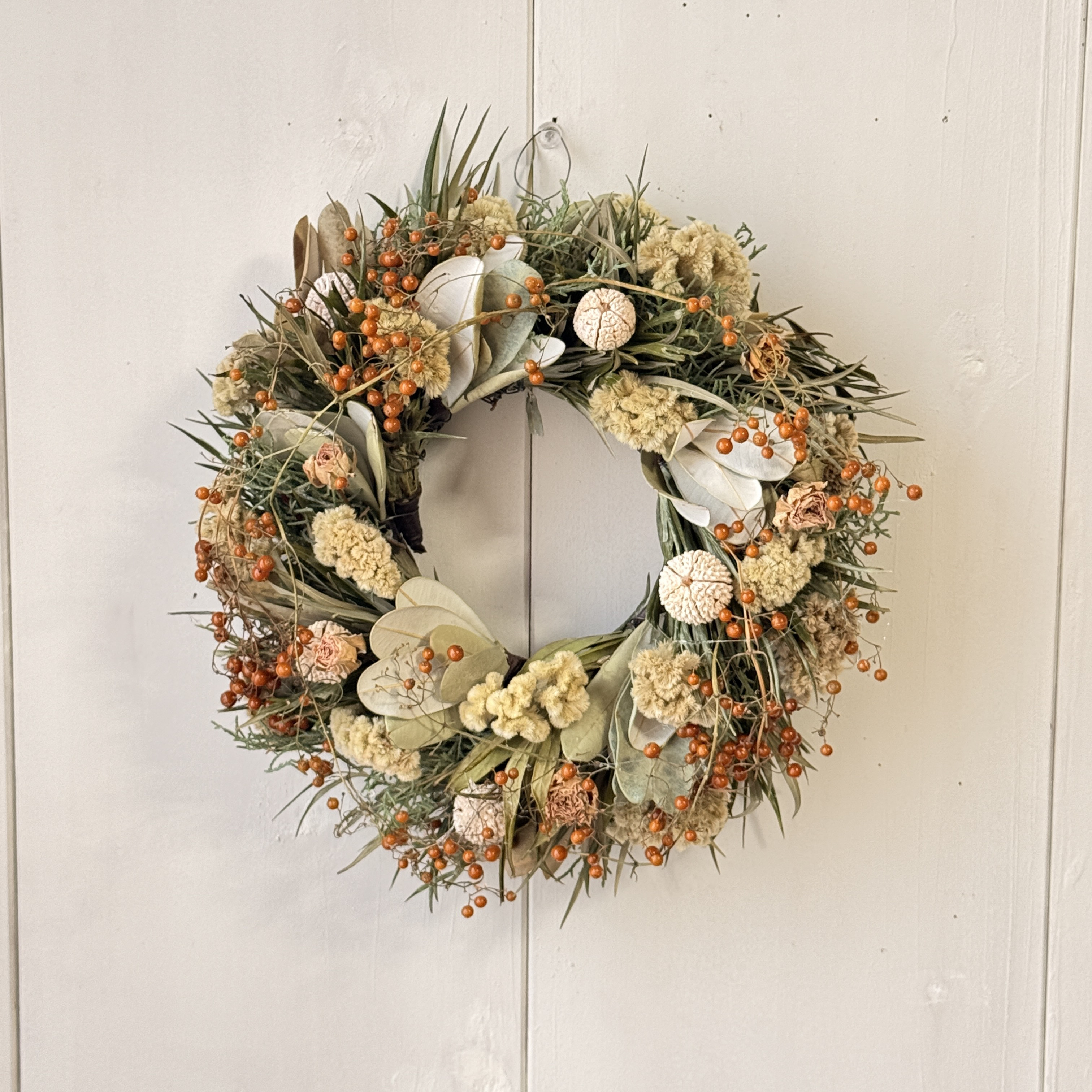 リース ワイルドフラワー ドライ 25cm 玄関 リビング ギフト プレゼント No.82 一点物