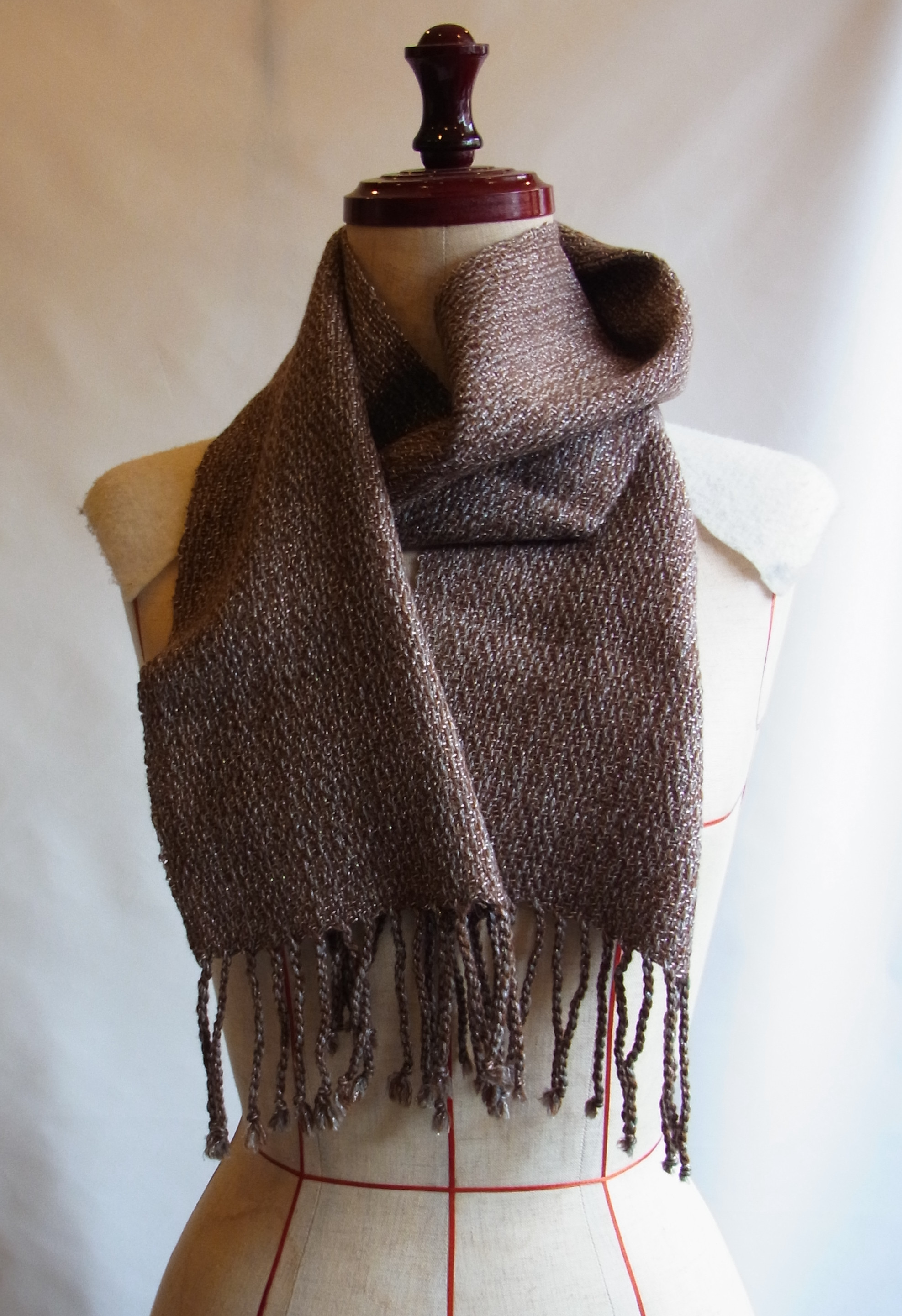 手織りマフラーmini