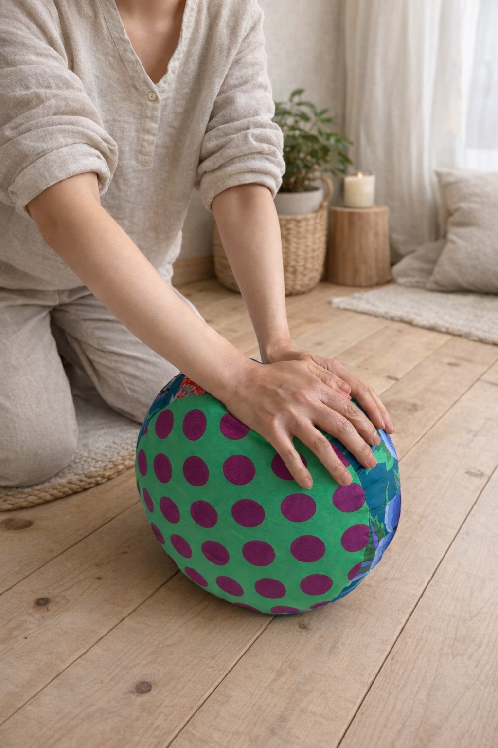 瞑想おざぶ〜息IKI〜 坐禅クッション 座蒲