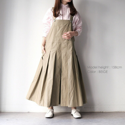 新品LES MUSE cancan 大きいサイズ17号15号値下げ中10月末まで 2026SS 春夏】キャンバス タック デザイン ジャンパースカート