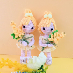 ✿〈受注制作〉野原の女の子 着せ替えあみぐるみ あみぐるみ Karin