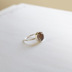 （925銀）花園石英銀磨坊戒指（10毫米） 第12張的照片