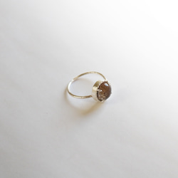 （925銀）花園石英銀磨坊戒指（10毫米） 第5張的照片