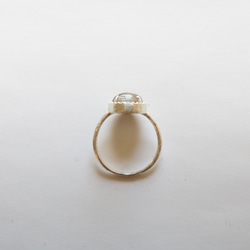 （925銀）花園石英銀磨坊戒指（10毫米） 第10張的照片