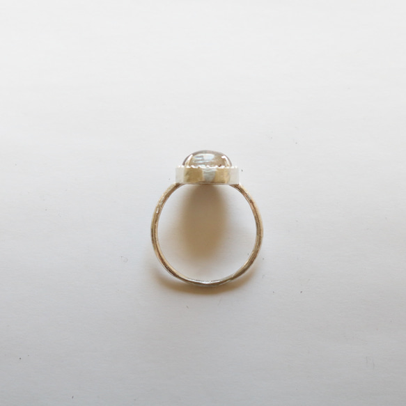 （925銀）花園石英銀磨坊戒指（10毫米） 第10張的照片