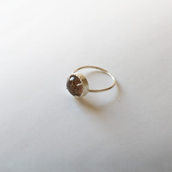 （925銀）花園石英銀磨坊戒指（10毫米） 第11張的照片