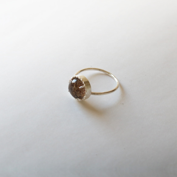 （925銀）花園石英銀磨坊戒指（10毫米） 第11張的照片