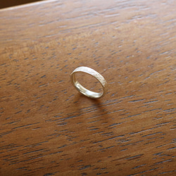 （925銀）紋理扁平銀戒指/也非常適合搭配其他戒指！ 第12張的照片