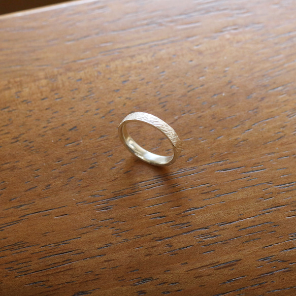 （925銀）紋理扁平銀戒指/也非常適合搭配其他戒指！ 第12張的照片