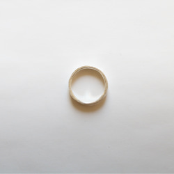 （925銀）紋理扁平銀戒指/也非常適合搭配其他戒指！ 第9張的照片