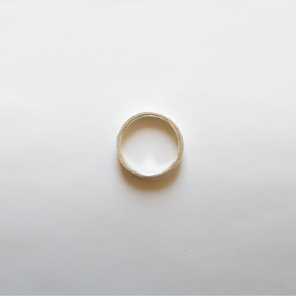 （925銀）紋理扁平銀戒指/也非常適合搭配其他戒指！ 第9張的照片