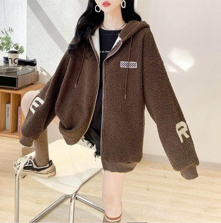 【ラス１白】大きいサイズ レディース パーカー　アウター　春 秋冬 新品 長袖s