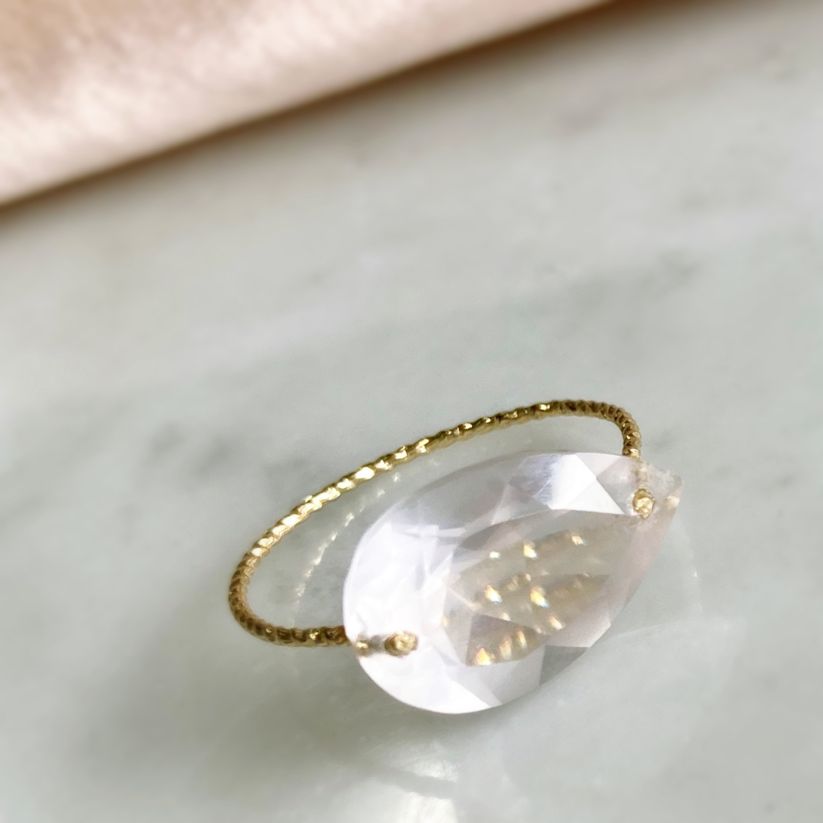 Prana candy gem ✴︎ローズクォーツ ✴︎k14gf