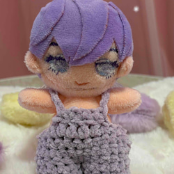 ふわふわファーヤーンのあみぐるみ☆くまちゃん☆ピンク あみぐるみ