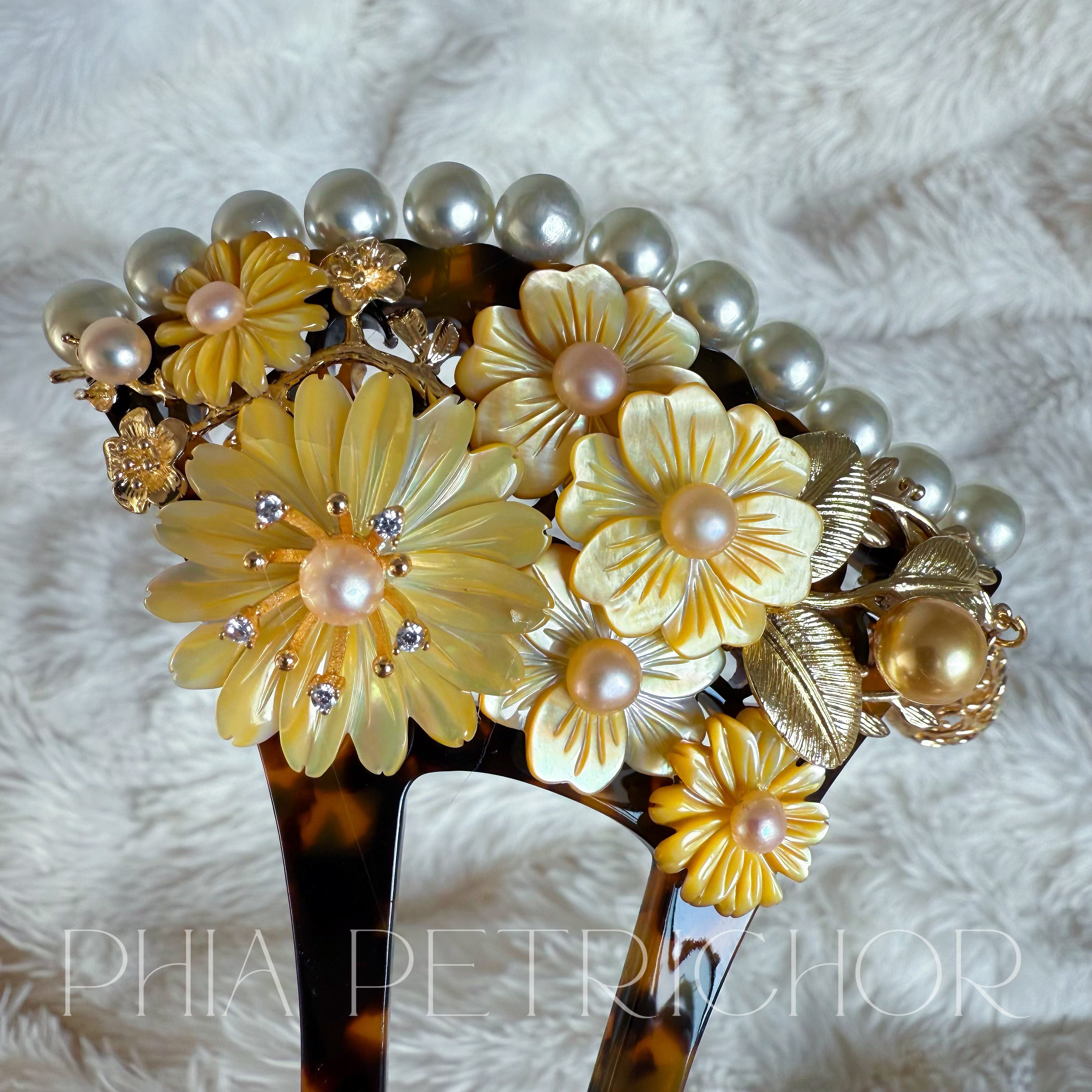 簪 和 K24GP 桜 かんざし バチ型 パール 簪 着物 髪飾り 留袖 着物 成人式 結婚式 卒業式