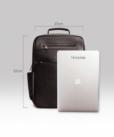 レザーリュック 14インチ メンズ レディース リュック 防水 誕生日 息子