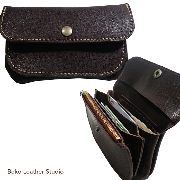 3層の使いやすい本革の長財布/3sou-flat-choko 7,722円